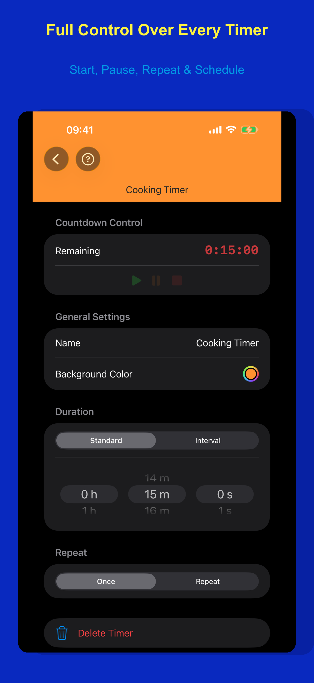 TimeTrack Timer Detail